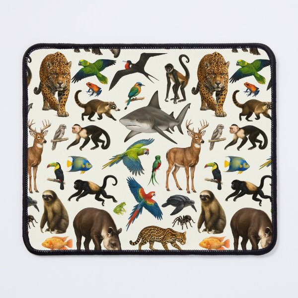 Item preview, Animals of Central America Retro Illustration Wildlife Chart designed and sold by kakarikihill.