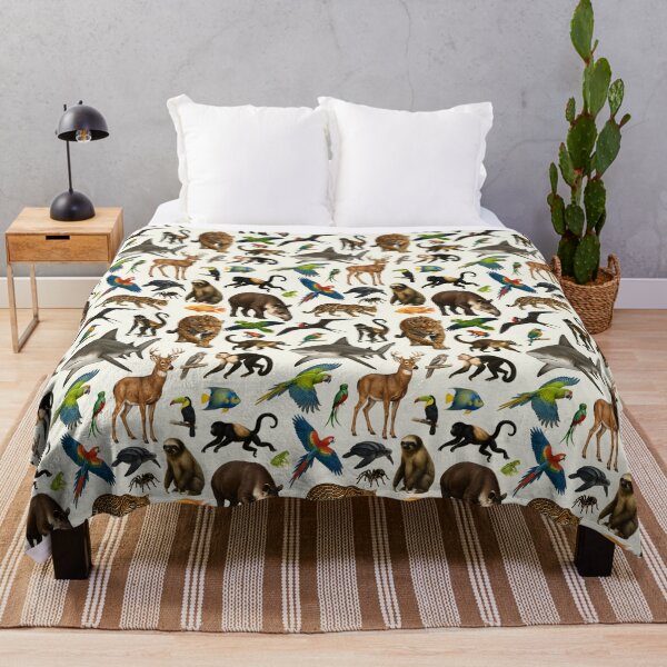 Item preview, Animals of Central America Retro Illustration Wildlife Chart designed and sold by kakarikihill.