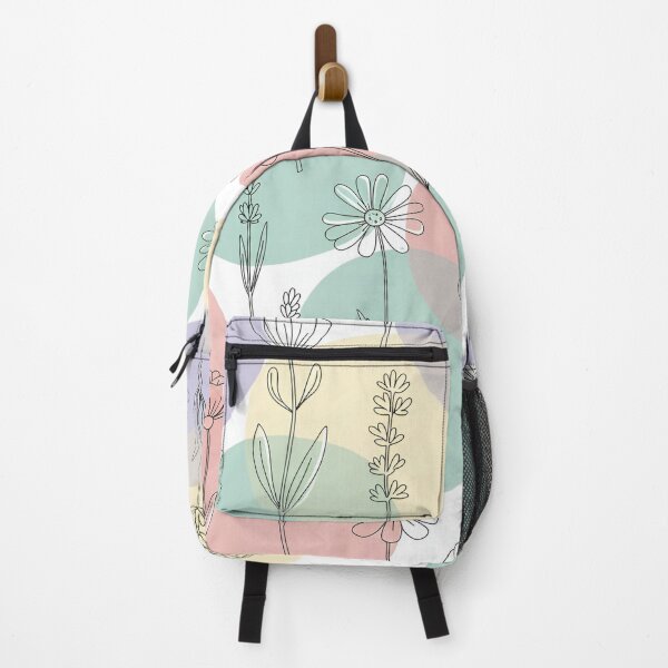 Item preview, Minimalist pastel wildflowers designed and sold by EsenciaZen.