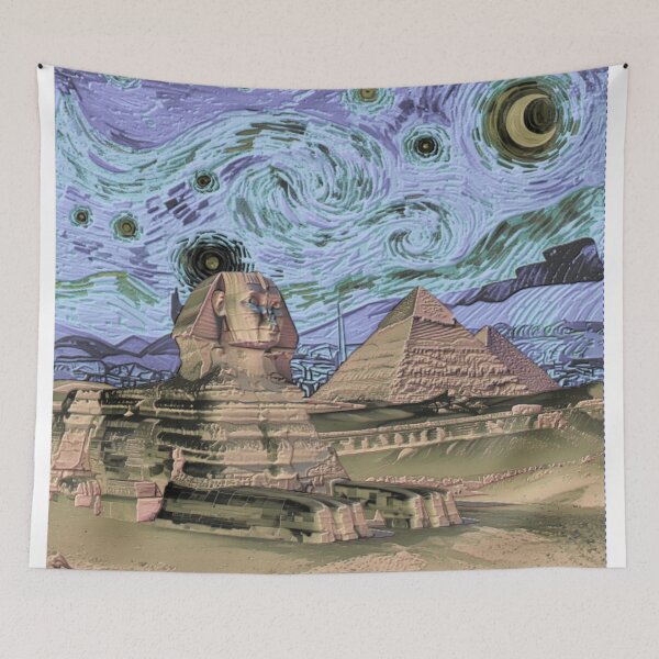 Item preview, sphinx hue starry night colorful abstract design designed and sold by SmashingDeals.