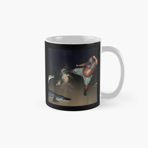 Item preview, Man Kick Alligator In Swamp Funny Oddly Specific Meme designed and sold by GeorgeKiryluk.
