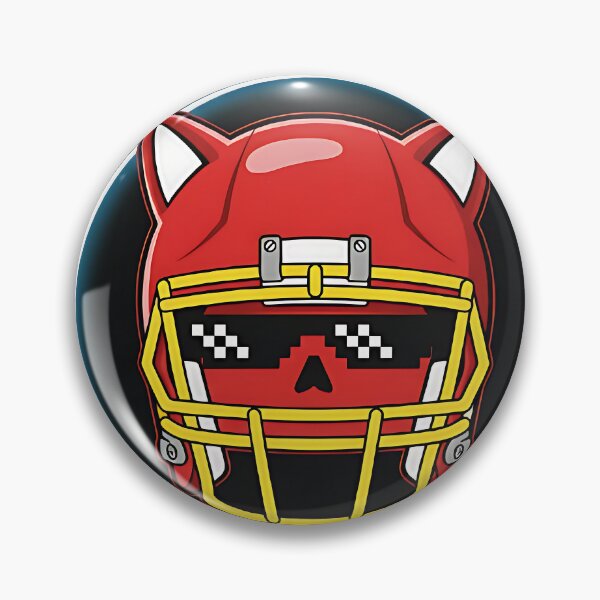 Item preview, Cyber Catz Digital Gridiron – Retro Gamer Esports Cat Football Helmet Design designed and sold by Herield.
