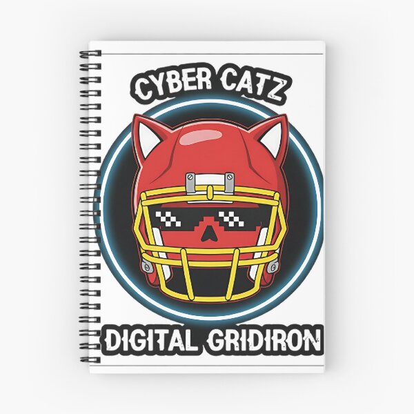 Item preview, Cyber Catz Digital Gridiron – Retro Gamer Esports Cat Football Helmet Design designed and sold by Herield.