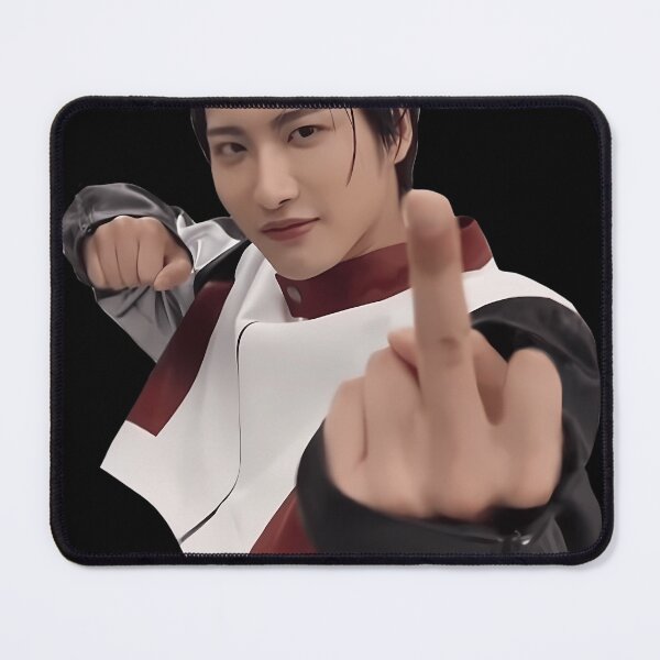 Item preview, Seonghwa Flipping Off Meme designed and sold by SergioHolland.