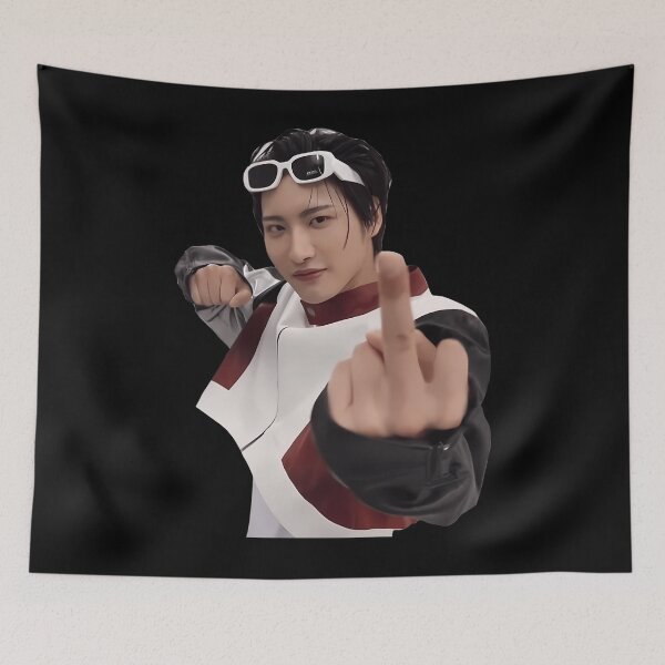 Item preview,  Seonghwa Flipping Off Meme designed and sold by SergioHolland.