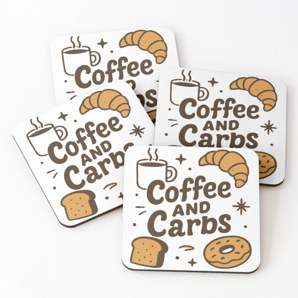 Item preview, Coffee and Carbs 02 | Cute Vector Drawing | Illustration designed and sold by LulaLinhDesigns.