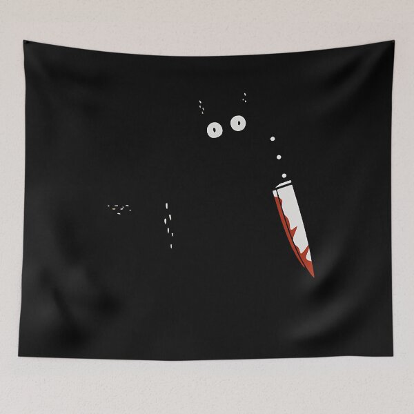 Item preview,  Cat What Murderous Black Cat With Knife  designed and sold by HelenCarr1.