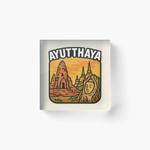 Item preview, Ayuthaya, Thailand — Ancient Ruins & Buddha Tree Roots designed and sold by Myra365Art.