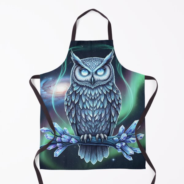 Item preview, Enchanted Cosmic Owl – Mystical Galaxy Owl Fantasy Art Print designed and sold by Stellar Whiskers.