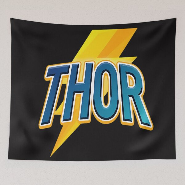 Item preview, Thor Lightning Bolt Design – Norse Mythology Comic Style Typography designed and sold by MefferR.