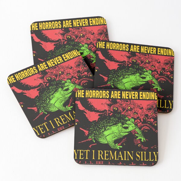 Item preview, Horrors Are Never Ending Yet I Remain Silly Japanese Frog designed and sold by GriceldaSanchez.