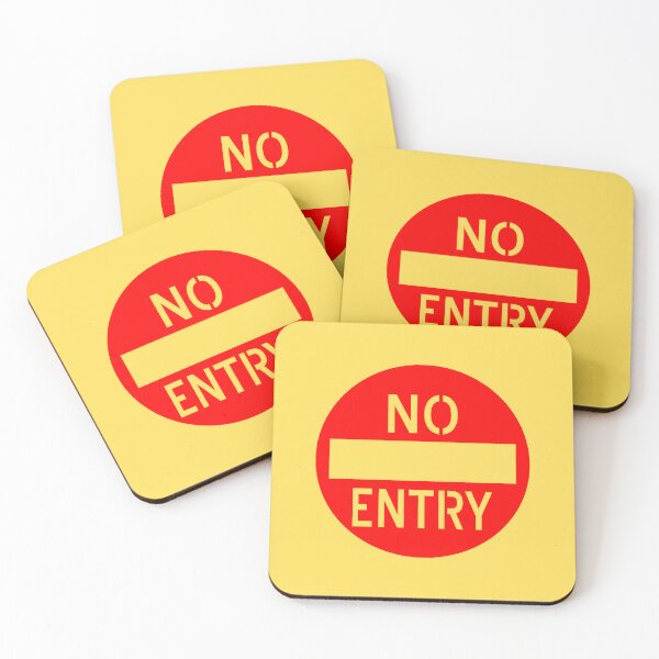 Item preview, No Entry Sign – Keep Out Warning Design designed and sold by Ching Teoh.
