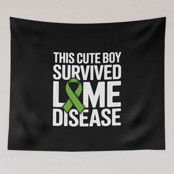 Item preview, This Cute Boy Survived Lyme Disease Green Ribbon Awareness designed and sold by PeteHomenick.