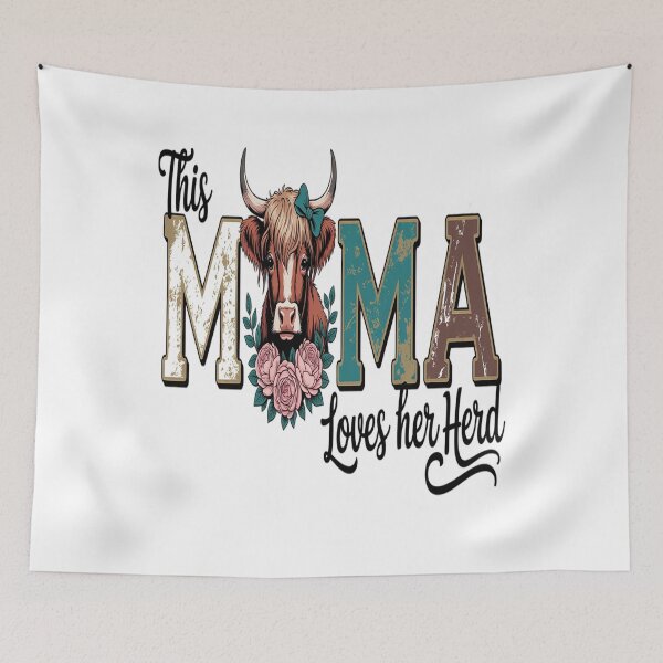 Item preview, This Mama Loves Herd  Highland Cow Mom designed and sold by PeteHomenick.