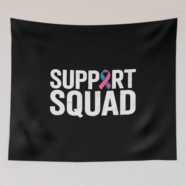 Item preview, Thyroid Cancer Support Squad, Friend Family Awareness Ribbon designed and sold by PeteHomenick.