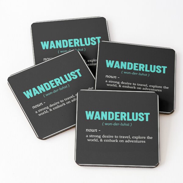 Item preview, Wanderlust Definition Typography – Travel Inspiration Quote Design designed and sold by Roxale.