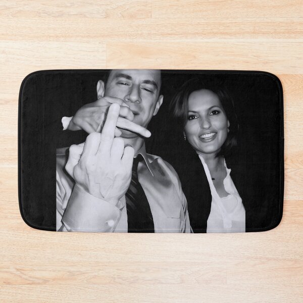 Item preview, Elliot Stabler And Olivia Benson Actors And Musicians Giving The Middle Finger Meme designed and sold by HelenCarr1.