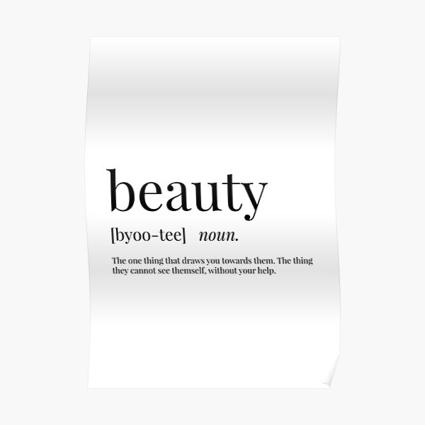 beauty-definition-poster-for-sale-by-definingprints-redbubble