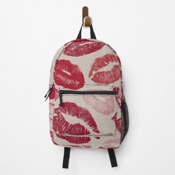 Item preview, Red Lipstick Kiss Print Pattern – All Over Lips Design designed and sold by Kybruno's Creations.