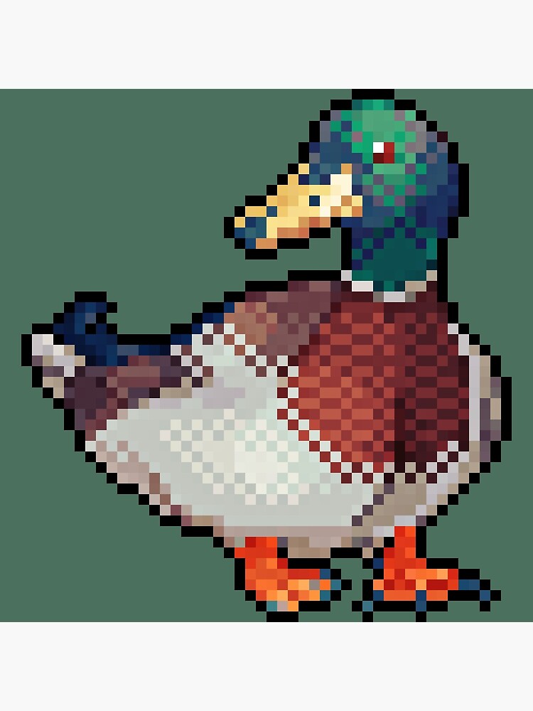 pixel art of Dewart aka Duck!Sans