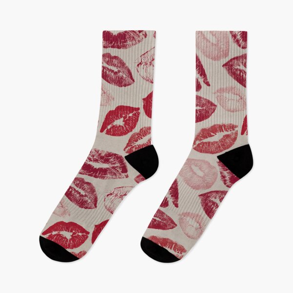 Item preview, Red Lipstick Kiss Print Pattern – All Over Lips Design designed and sold by Kybruno's Creations.