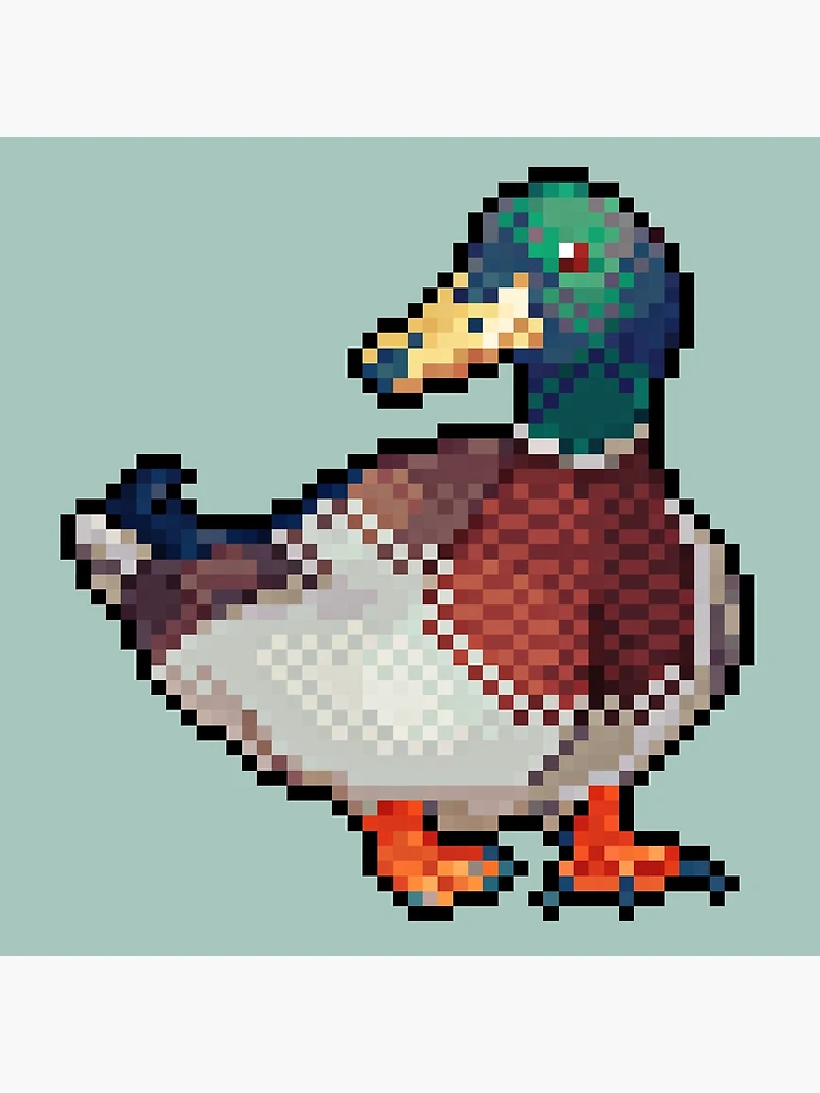 pixel art of Dewart aka Duck!Sans