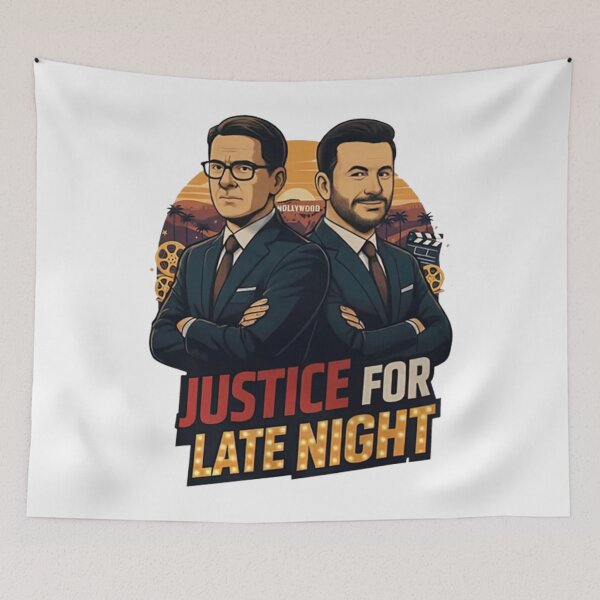 Item preview, Jimmy Kimmel Justice For Late Night designed and sold by MaiaRayno.