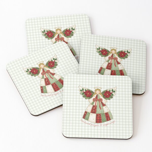 Item preview, Patchwork Prayers & Angel Wings – Quilted Christmas Angel designed and sold by MvuuStudio.
