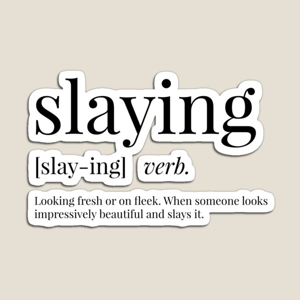 Slaying Definition Magnet for Sale by definingprints