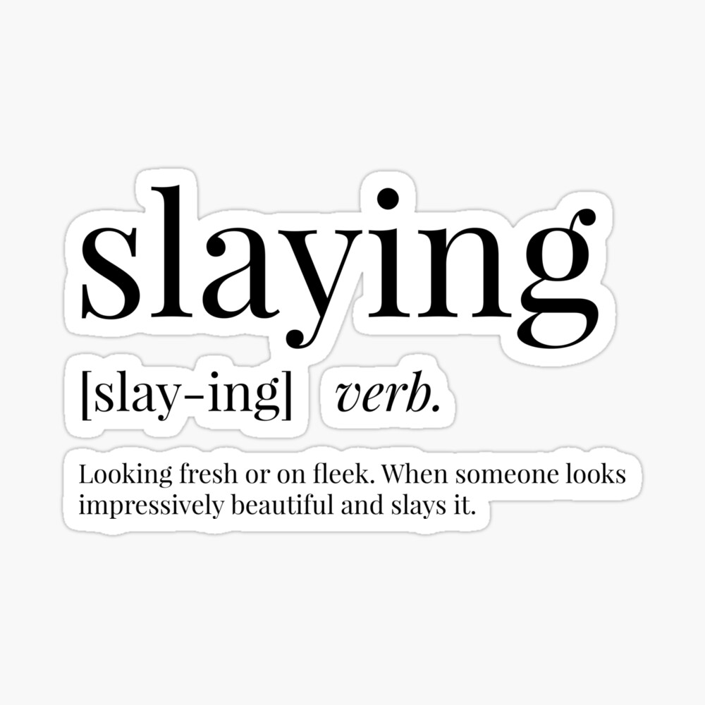 Slaying Definition | Greeting Card