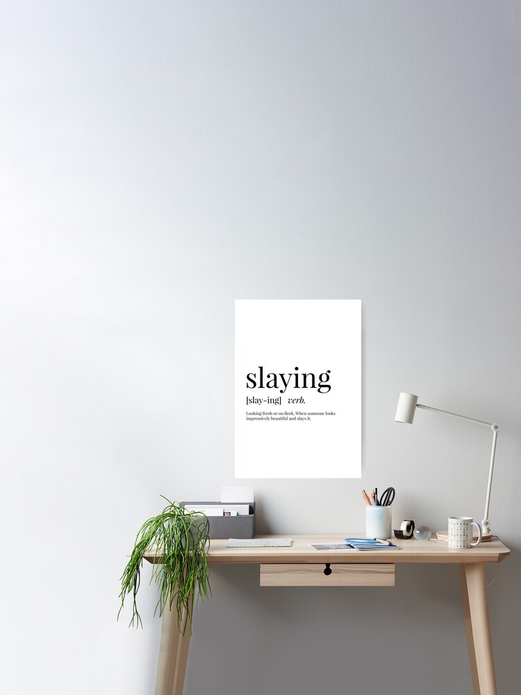 Slaying Definition Greeting Card for Sale by definingprints