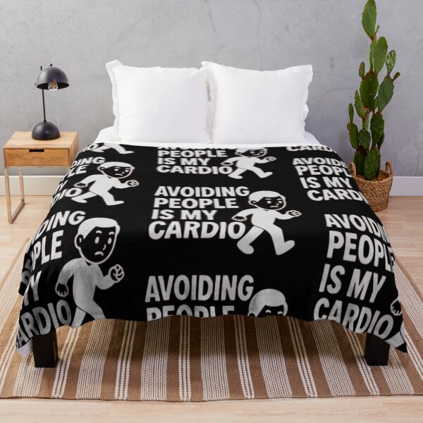 Item preview, avoiding people is my cardio designed and sold by FUNOFTHEQUOTES.