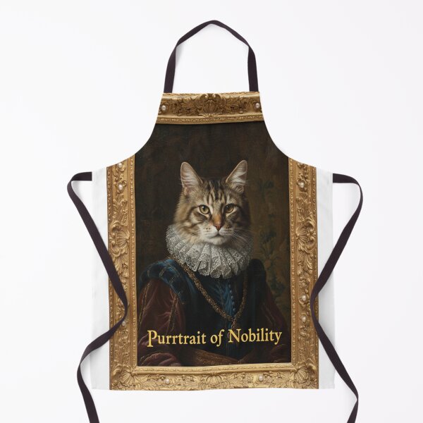 Item preview, Renaissance Noble Cat Portrait Funny Regal Purrtrait Art designed and sold by Neko-Doodle-co.