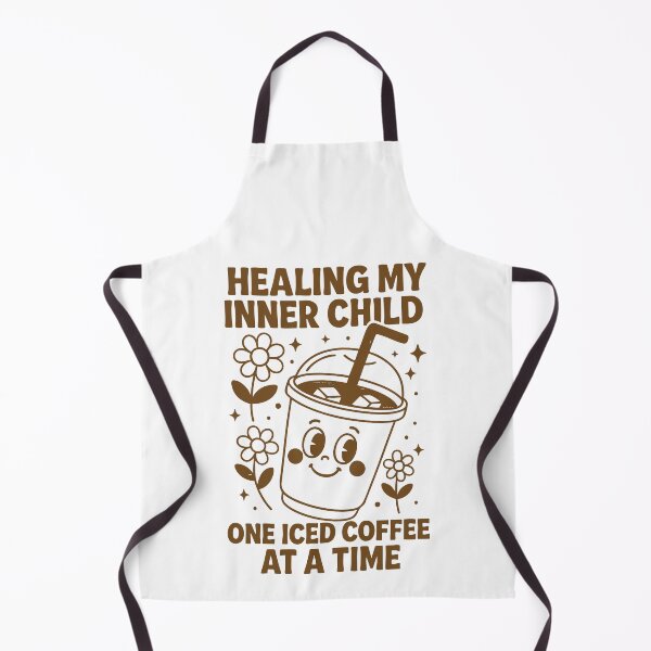 Item preview, Healing My Inner Child One Iced Coffee at a Time | Cute Vector Drawing | Illustration | Pop Art | Quotes designed and sold by LulaLinhDesigns.