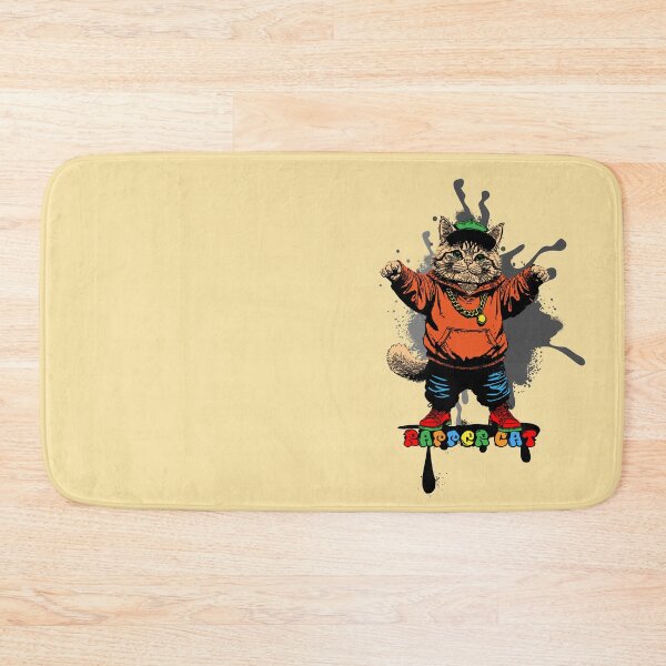 Artikelvorschau, Hip Hop Kitty - Streetstyle-Einstellung entworfen und verkauft von Way-Of-Art.