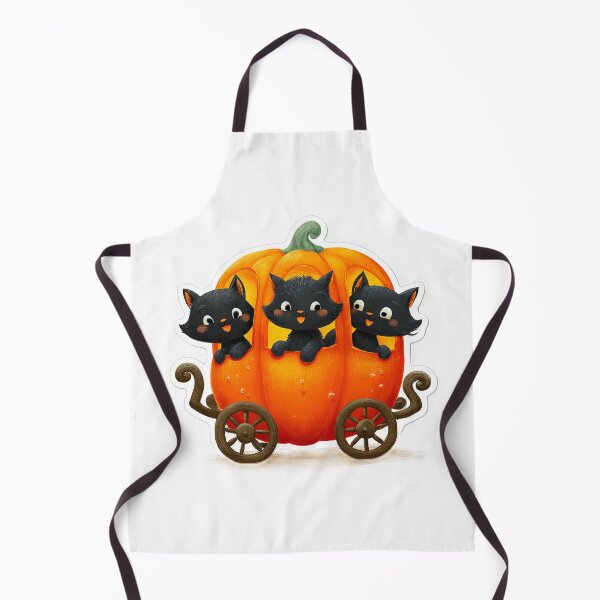 Item preview, Halloween black cat and Pumpkin Carriage designed and sold by scicilysimonee.