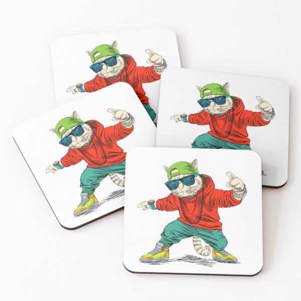 Item preview, Cool Rapper Cat – Streetwear Vibes designed and sold by Way-Of-Art.