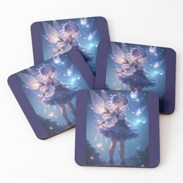 Item preview, Fairy with luminous butterflies designed and sold by ArtsJulian.