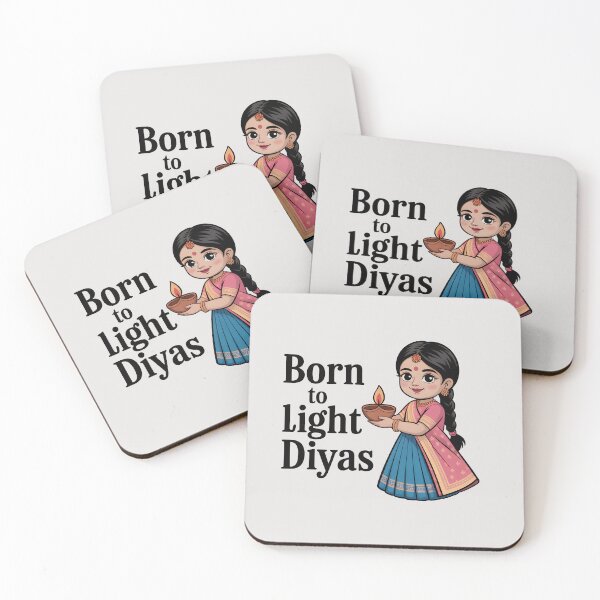 Artikelvorschau, Born to Light Diyas – Niedliches Diwali-Fest-Design entworfen und verkauft von Jollys-ArtShop.