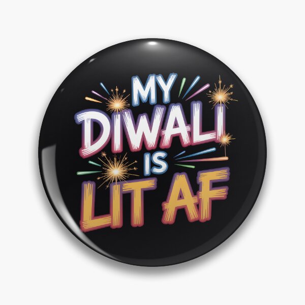 Item preview, My Diwali Is Lit AF – Bold Streetwear Festival Design designed and sold by Jollys-ArtShop.