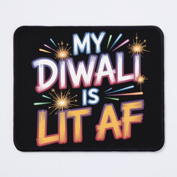 Item preview, My Diwali Is Lit AF – Bold Streetwear Festival Design designed and sold by Jollys-ArtShop.