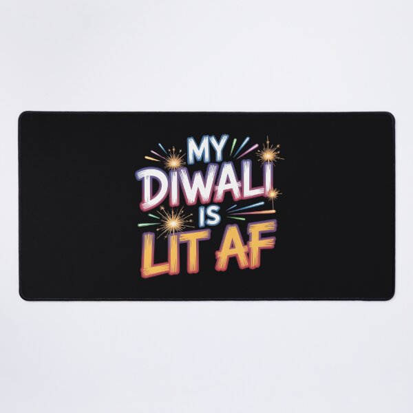 Item preview, My Diwali Is Lit AF – Bold Streetwear Festival Design designed and sold by Jollys-ArtShop.
