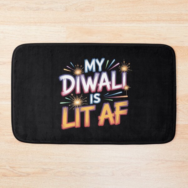 Item preview, My Diwali Is Lit AF – Bold Streetwear Festival Design designed and sold by Jollys-ArtShop.