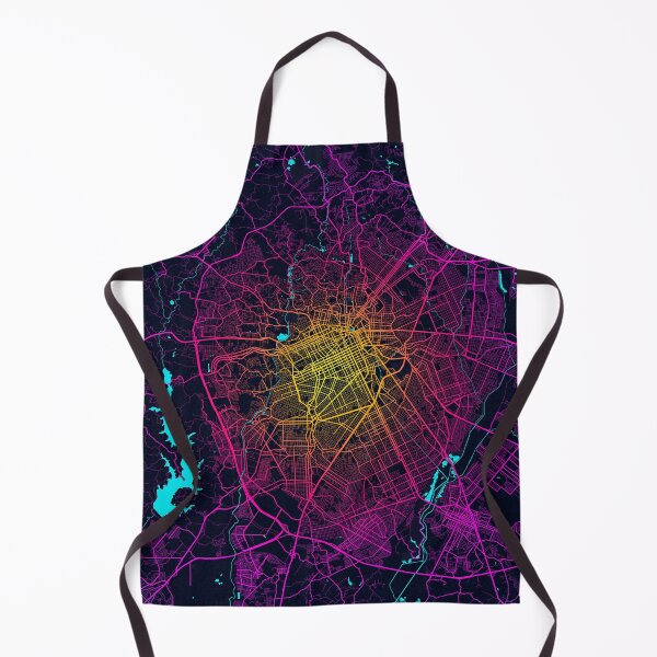 Item preview, Curitiba City Map of Paraná, Brazil - Neon designed and sold by deMAP.