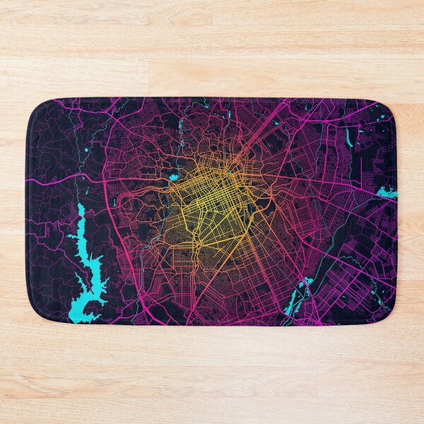 Item preview, Curitiba City Map of Paraná, Brazil - Neon designed and sold by deMAP.