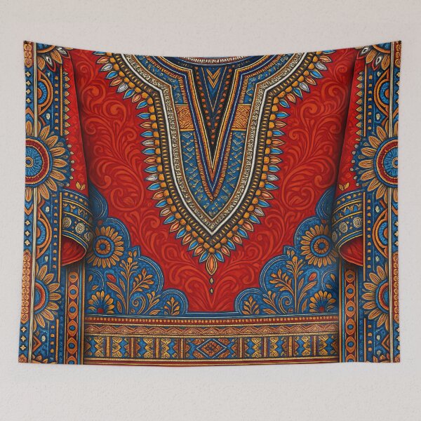 Item preview, Vibrant Full Dashiki Design designed and sold by Le Pédagogue.