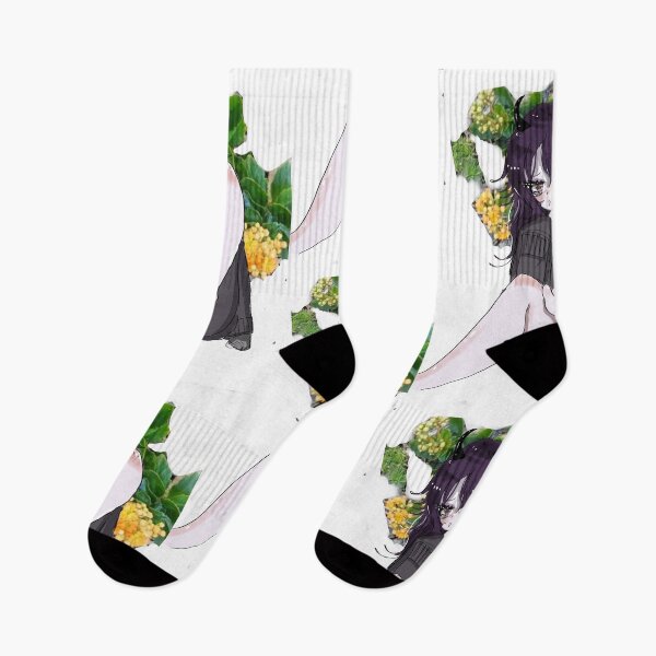 Item preview, Anime girl posing with flowers xx designed and sold by MysticRacoon6.