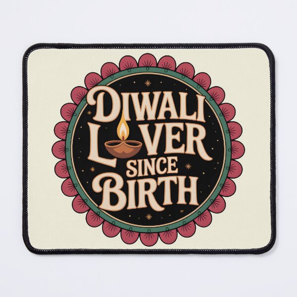 Item preview, Diwali Lover Since Birth – Festival Badge Design designed and sold by Jollys-ArtShop.