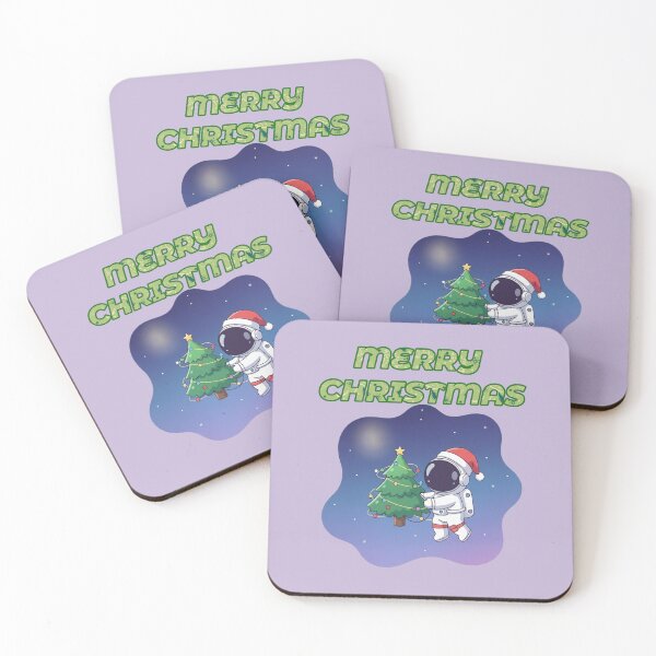 Item preview, Merry Christmas Astronaut Decorating Tree – Cute Space Holiday designed and sold by INNERSELFART.