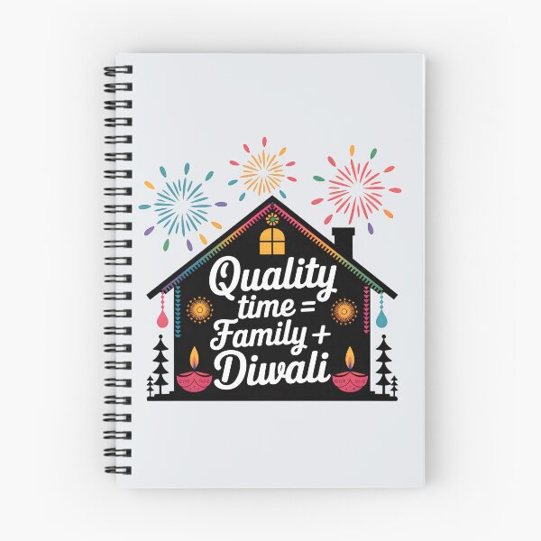 Item preview, Quality Time = Family + Diwali – Festive Celebration Design designed and sold by Jollys-ArtShop.